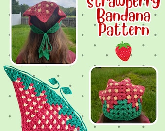 Strawberry Bandana Crochet Pattern