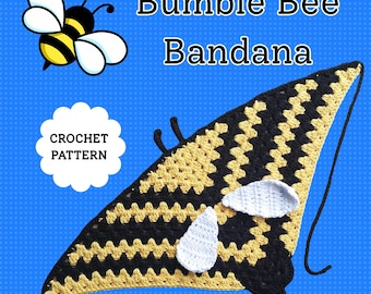 Bumble Bee Bandana Crochet Pattern