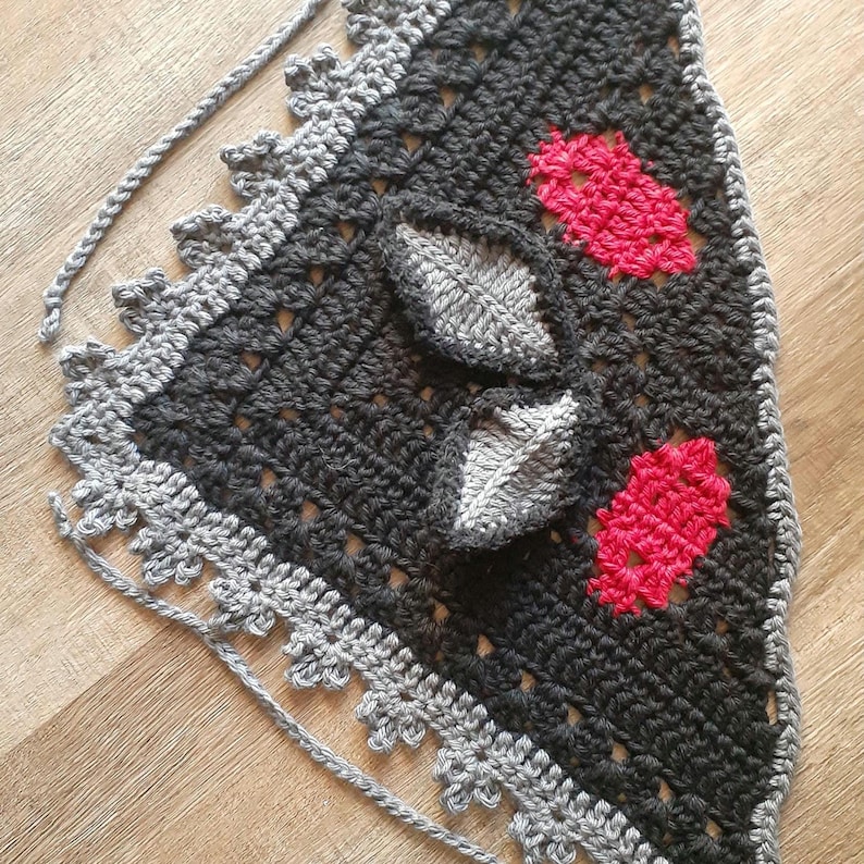 Mothman Crochet Hair Bandana image 6