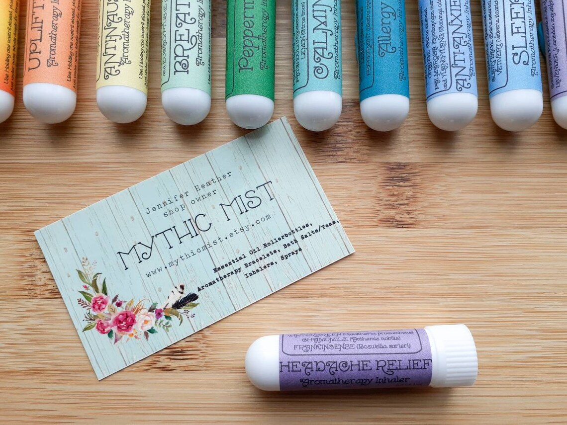 HEADACHE Aromatherapy Inhaler Essential Oil Essential Oil Etsy