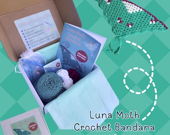 Luna Moth Bandana Crochet Kit