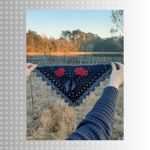 Mothman Crochet Hair Bandana image 3