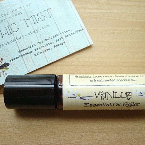 Vanilla Essential Oil, Vanilla Perfume, Vanilla Rollerbottle, Vanilla Oil, Pure Essential Oils