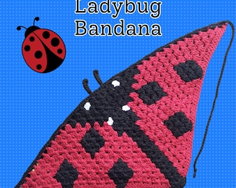 Ladybug Crochet Bandana