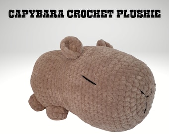 Capybara Plushie | Crochet Capybara Stuffed Toy | Crochet Capybara Plush | Super Soft Yarn