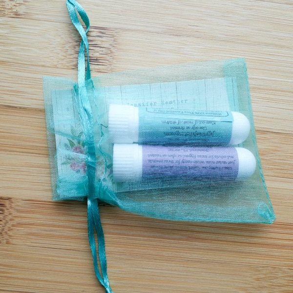 Set of 2 Aromatherapy Inhalers | Unique Gift | Set of 2 Essential Oil Inhalers