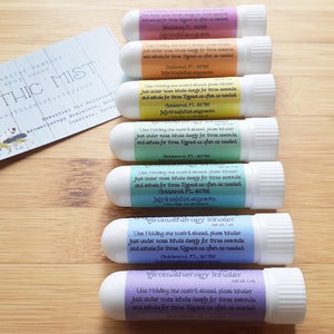 Lot de 2 inhalateurs d&#39;aromathérapie | Huiles essentielles