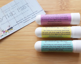 Set of 3 Aromatherapy Inhalers | Essential Oils