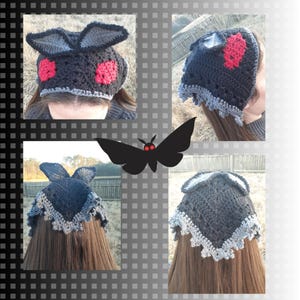 Mothman Crochet Hair Bandana image 2