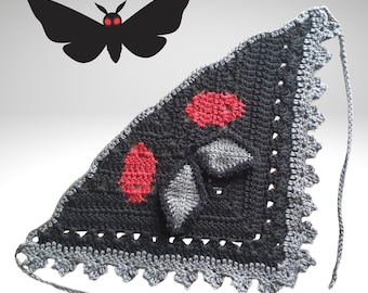 Mothman Crochet Hair Bandana