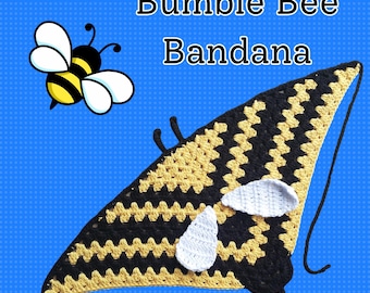 Bumble Bee Crochet Hair Bandana