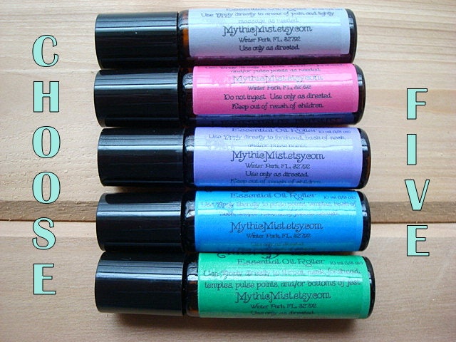 Unique Gift | Pick 5 Essential Oil Rollers | Aromatherapy