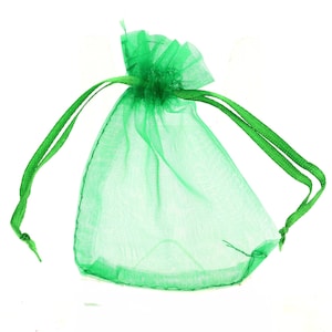 Sacs-cadeaux Organza. Couleur vert Emeraude. 10/20/50/100 PCS. Pochettes Organza bijoux. Cadeau fête de mariage. Sac de bonbons.