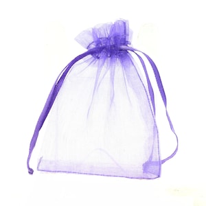Sacs-cadeaux Organza. Couleur Lavande. 10/20/50/100 PCS. Pochettes Organza bijoux. Cadeau fête de mariage. Sac de bonbons.