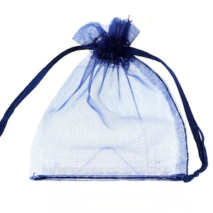 Sacchetti regalo in organza – Colore marino – 10/20/50/100 PCS – Sacchetti per gioielli – Regalo per matrimoni – Sacchetto dolci