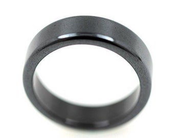 Bague Hématite 6 mm. Cadeau pour femme, homme, couple.