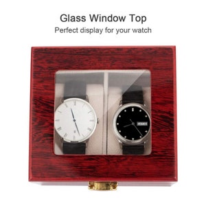 Luxury style wooden watch case. Storage box 1 to 12 watches. Gift box. image 5