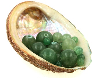 Aventurine pearls 2/3/4/6/8/10 mm + transparent elastic thread offered, natural stones for DIY jewelry creation