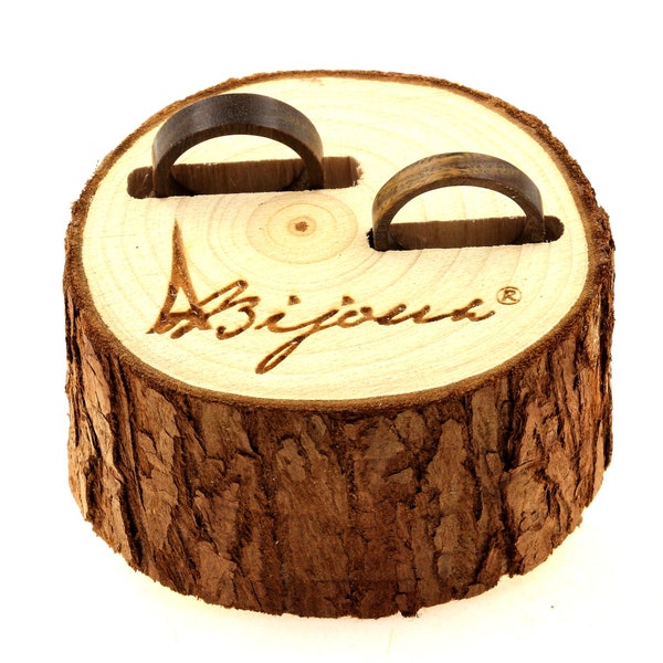 Bague en bois personnalisable, bijoux pour femme, homme, couple. Cadeau Saint-Valentin