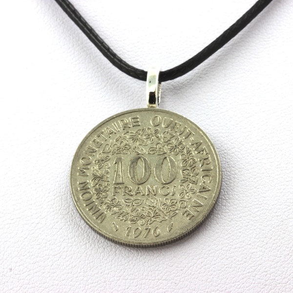 West Africa coin necklace 100 francs