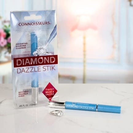 Connoisseurs Jewellery Cleaner Diamond Dazzle Stik | Cleaner for Jewellery  Sparkle & Shine | Brush Tip & Compact for Diamonds & Precious Stones