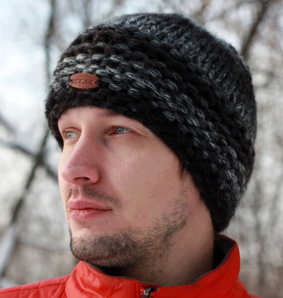 mens chunky knit hat