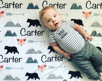 baby boy blanket with name