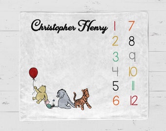 personalized winnie the pooh blanket