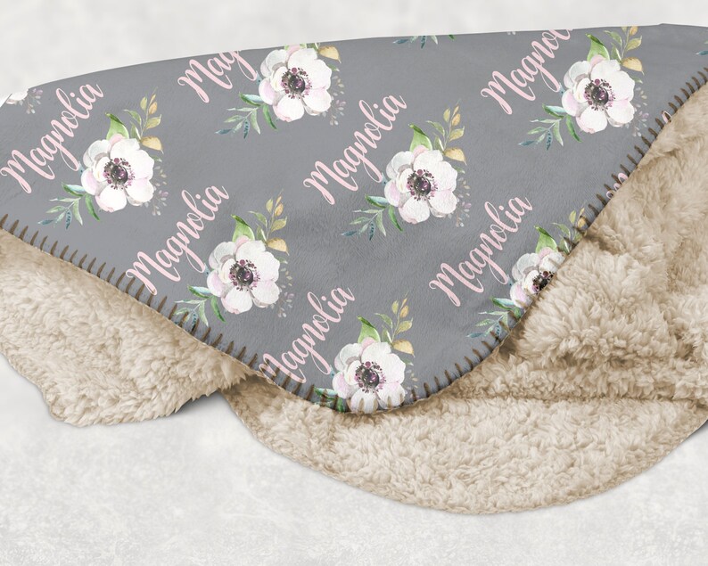 Personalized Swaddle Blanket Personalized Blanket Girl Etsy