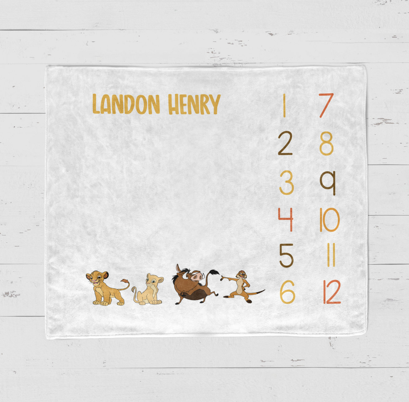 Personalized Milestone Blanket Boy Lion King Milestone Blanket Personalized Lion King Blanket Milestone Blanket Lionking Etsy Canada