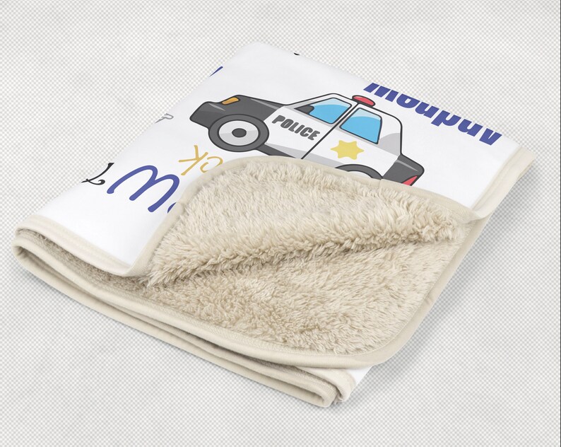 Personalize Police Blanket Policeman Blanket Baby Blanket Etsy