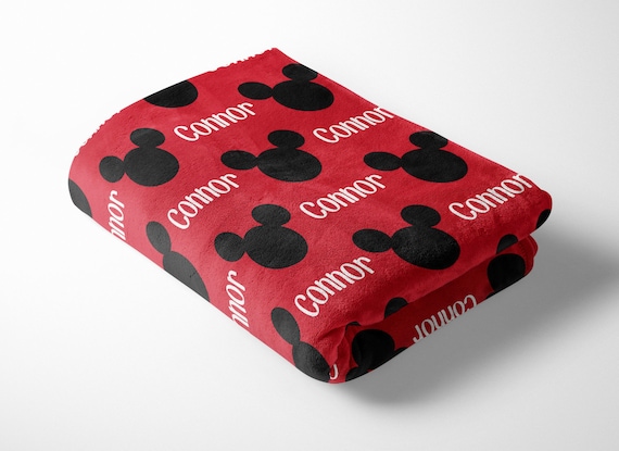 Custom mickey mouse blanket sale