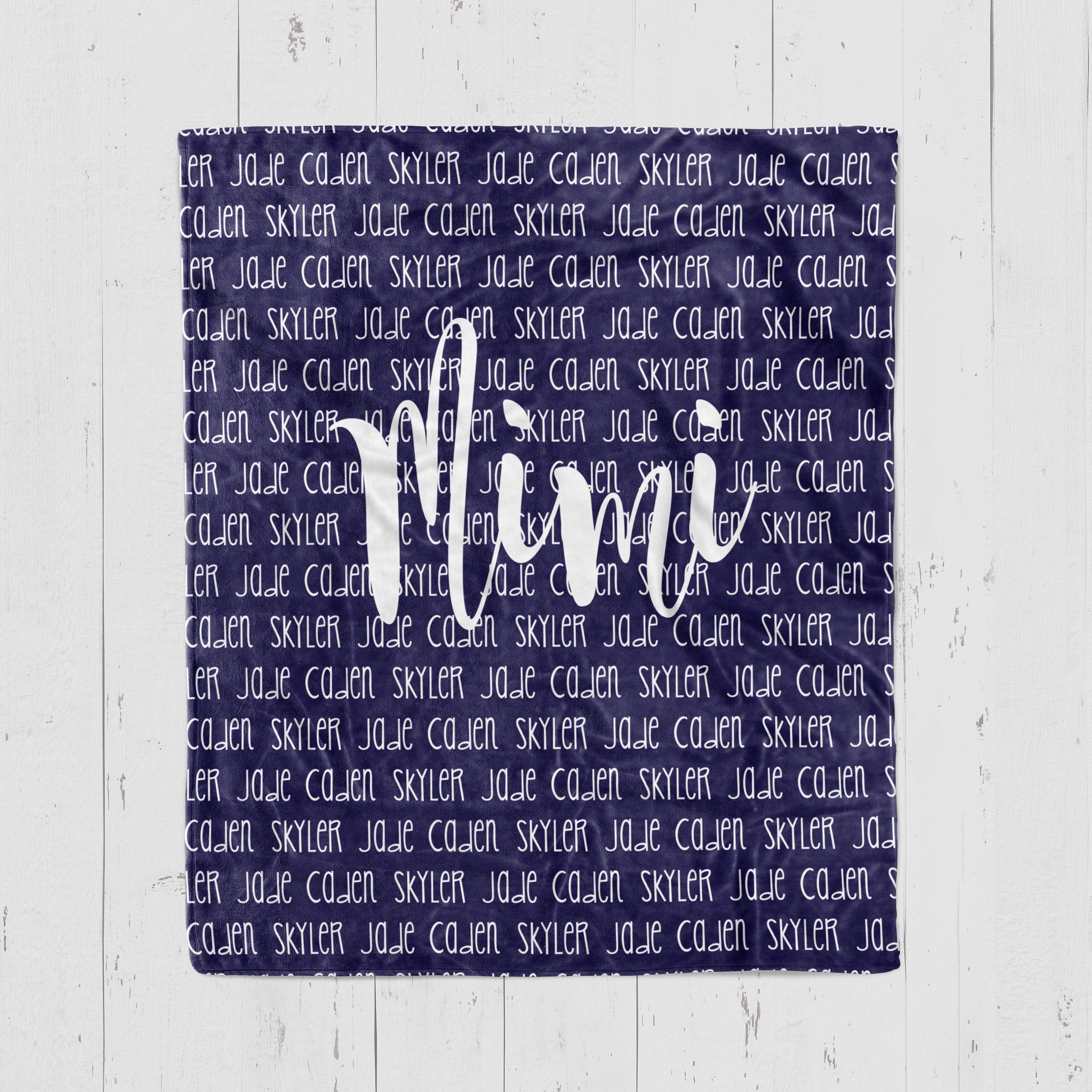 Personalized Grandma Blanket Personalized Mom Blanket Etsy