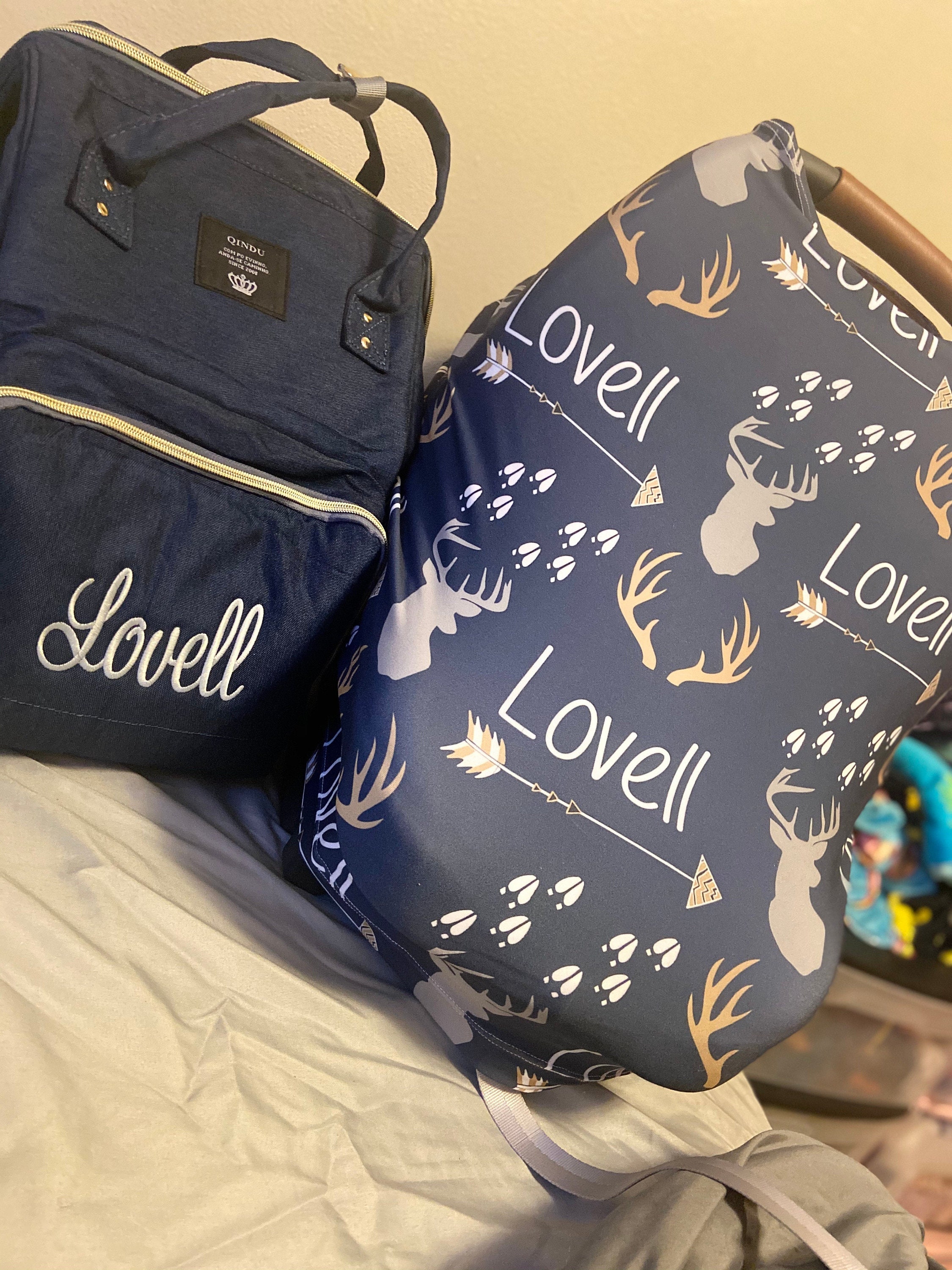 Sale Personalized Car Seat Canopy Deer Car Seat Cover Etsy