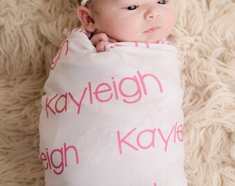 Baby Girl Blanket, Name Blanket, Personalized Blanket, Baby Name Blanket, Personalize Baby, Swaddle Blanket, Baby Blanket, Monogram Blanket