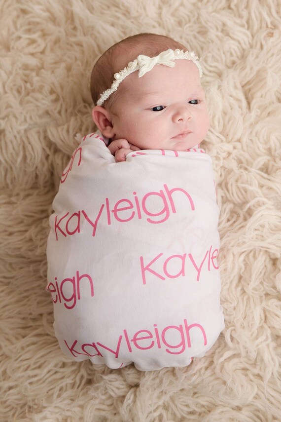 baby swaddle with name