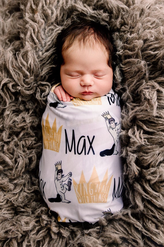 etsy personalized swaddle blanket