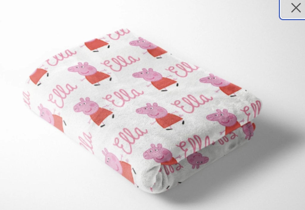 Peppa Pig Crib Sheet Etsy UK