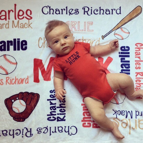 Baseball Blanket Etsy