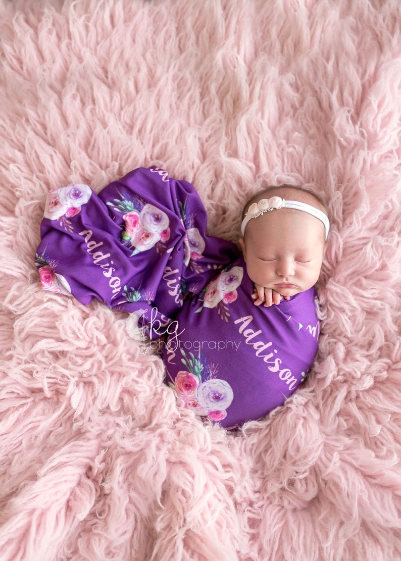 Baby Girl Blanket Name Blanket Personalized Blanket Baby Etsy