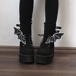 Gothic Shoe Wings Occult Celestial Bat Wings for Shoes - Etsy