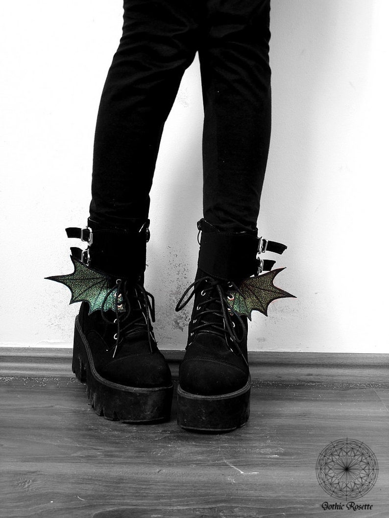 gothmas gift dragon shoes gothic shoe wings shoe accessories dragon shoe wings dragon skate wings shoe wings Skate wings