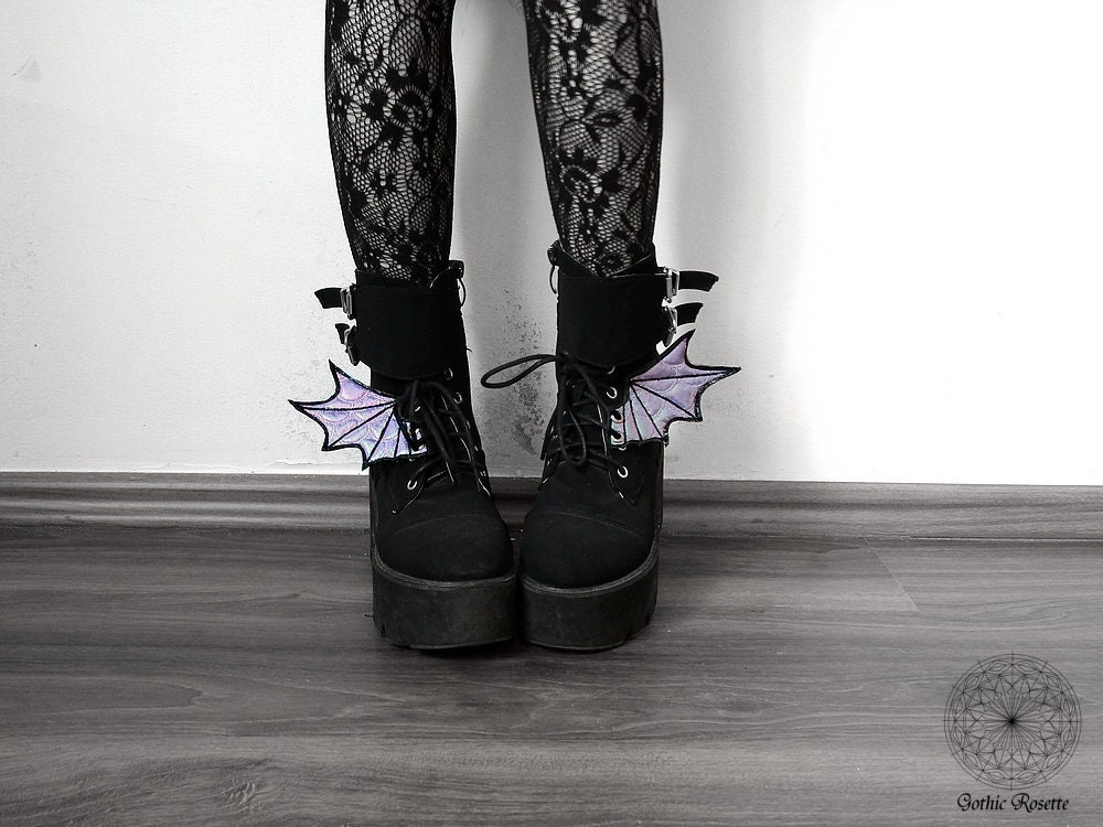 Holographic Shoe Wings Mermaid Skate Wings Dragon Shoe | Etsy