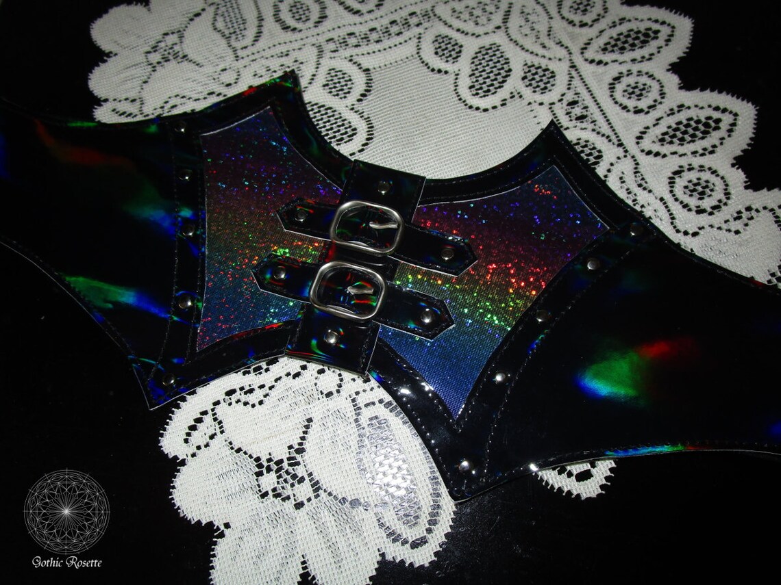 Rainbow Goth Belt Gothic Waist Belt for Rainbow Goth LGBT Etsy