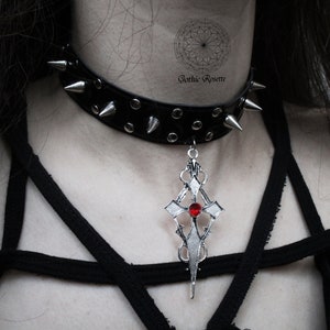Studded Goth Choker, Vampire Goth Collar, Punk Style Jewelry, Trad Goth ...
