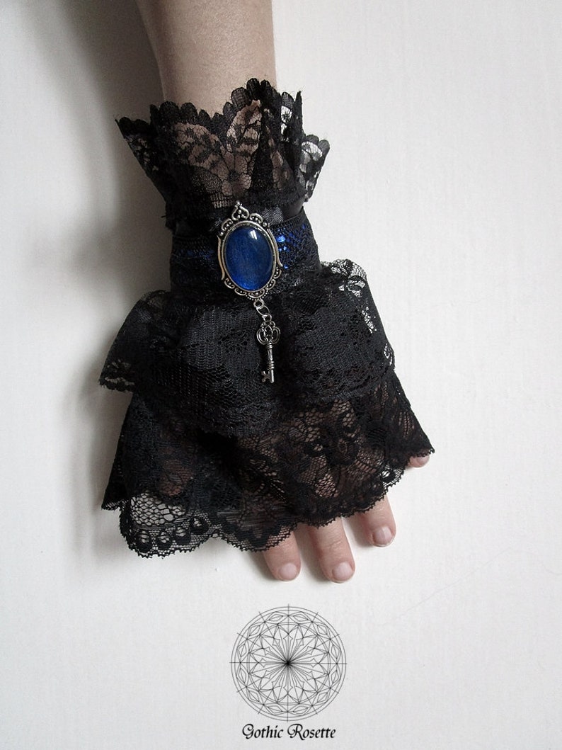 Gothic Victorian Bracelet Black Lace Gothic Wedding Choker - Etsy