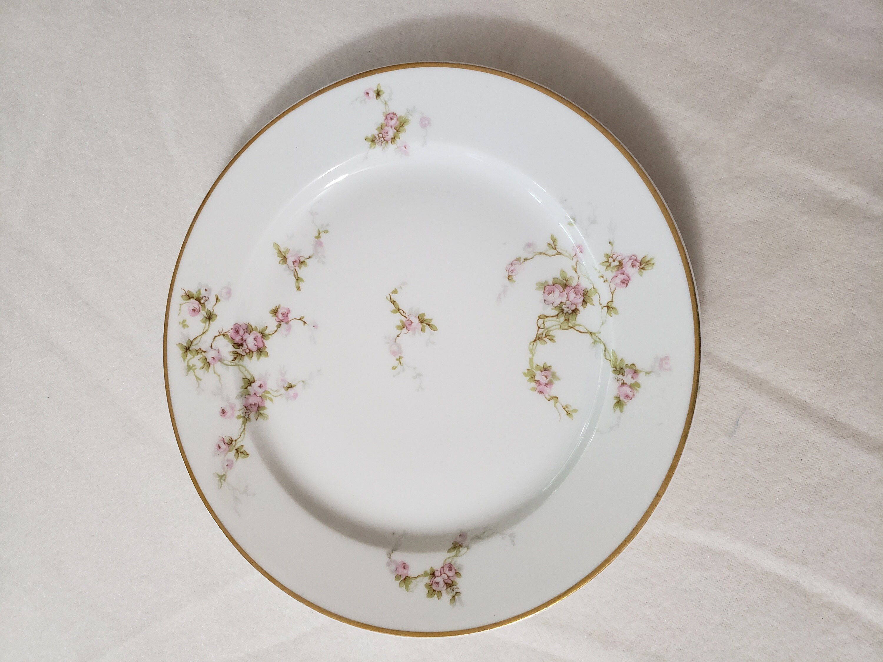 Antique Limoges Salad Plates Set of 5 M. Redon Shabby Chic Etsy