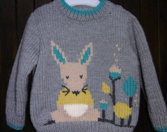 Baby junge Pullover Maus Muster von 6 Monaten bis 6 Jahre handgefertigt