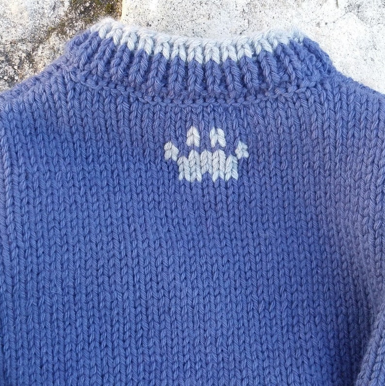Pull renard intarsia pour enfants, garçons filles 3-6 ans. | Pull col roulé à motif facile à tricoter | Téléchargement PDF - France