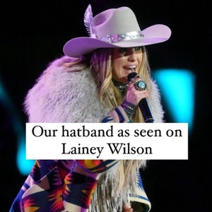 Lainey Wilson Concert Wide Brimmed Cowgirl Hat